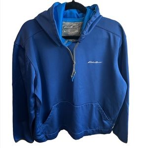 Eddie Bauer Outdoor Free Heat Blue Hoodie Size XL